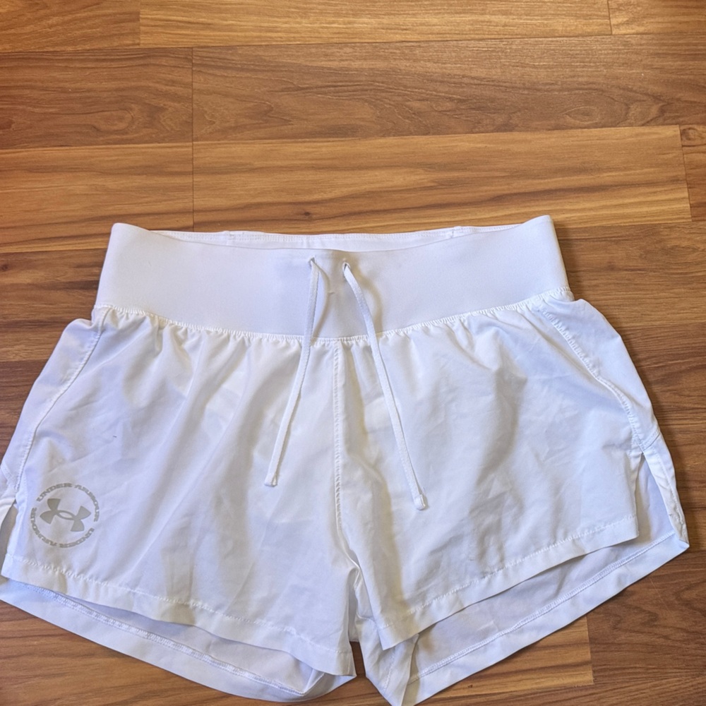 Under Armour White Athletic Shorts